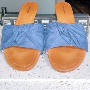 Celebrity Pink Denim Sandals